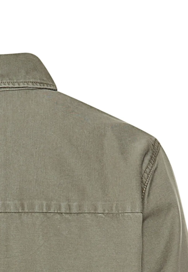Camel Active Blusen*Overshirt aus Baumwoll-Lyocell-Mix shadow khaki