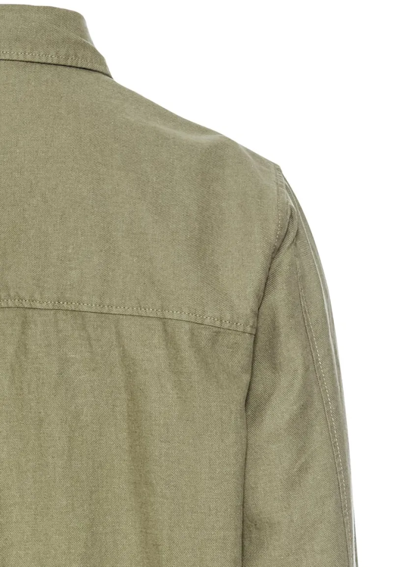 Camel Active Hemden|Big Boys*Overshirt aus Leinen-Baumwoll-Mix dusty khaki