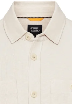 Camel Active Hemden|Big Boys*Overshirt aus reiner Baumwolle Beige