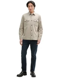 Tom Tailor Hemden|Big Boys*Overshirt Hemd aus Baumwolle cashew beige