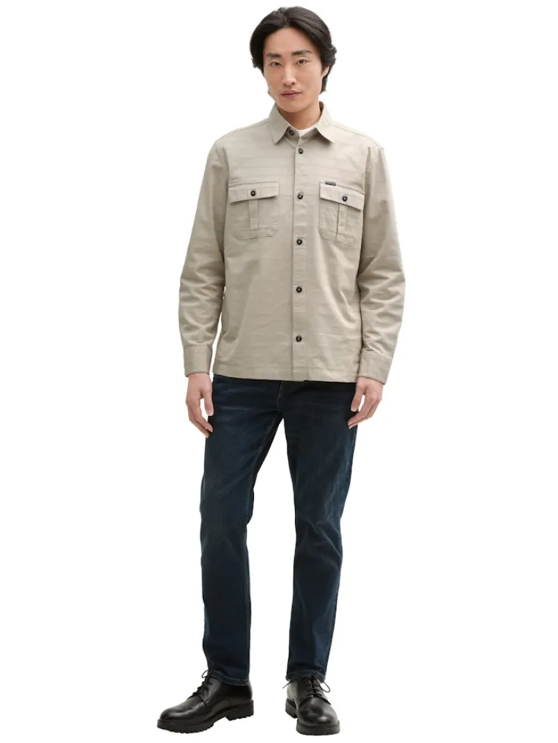 Tom Tailor Hemden|Big Boys*Overshirt Hemd aus Baumwolle cashew beige