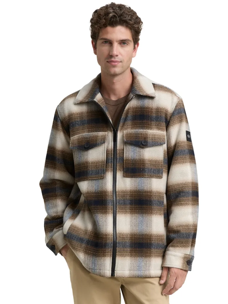 Tom Tailor Jacken|Big Boys*Overshirt mit Karomuster brown blue check