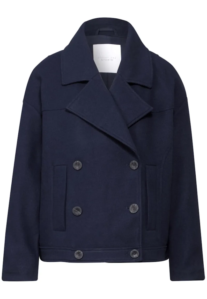 STREET ONE STUDIO Jacken*Oversize Caban Jacke deep blue