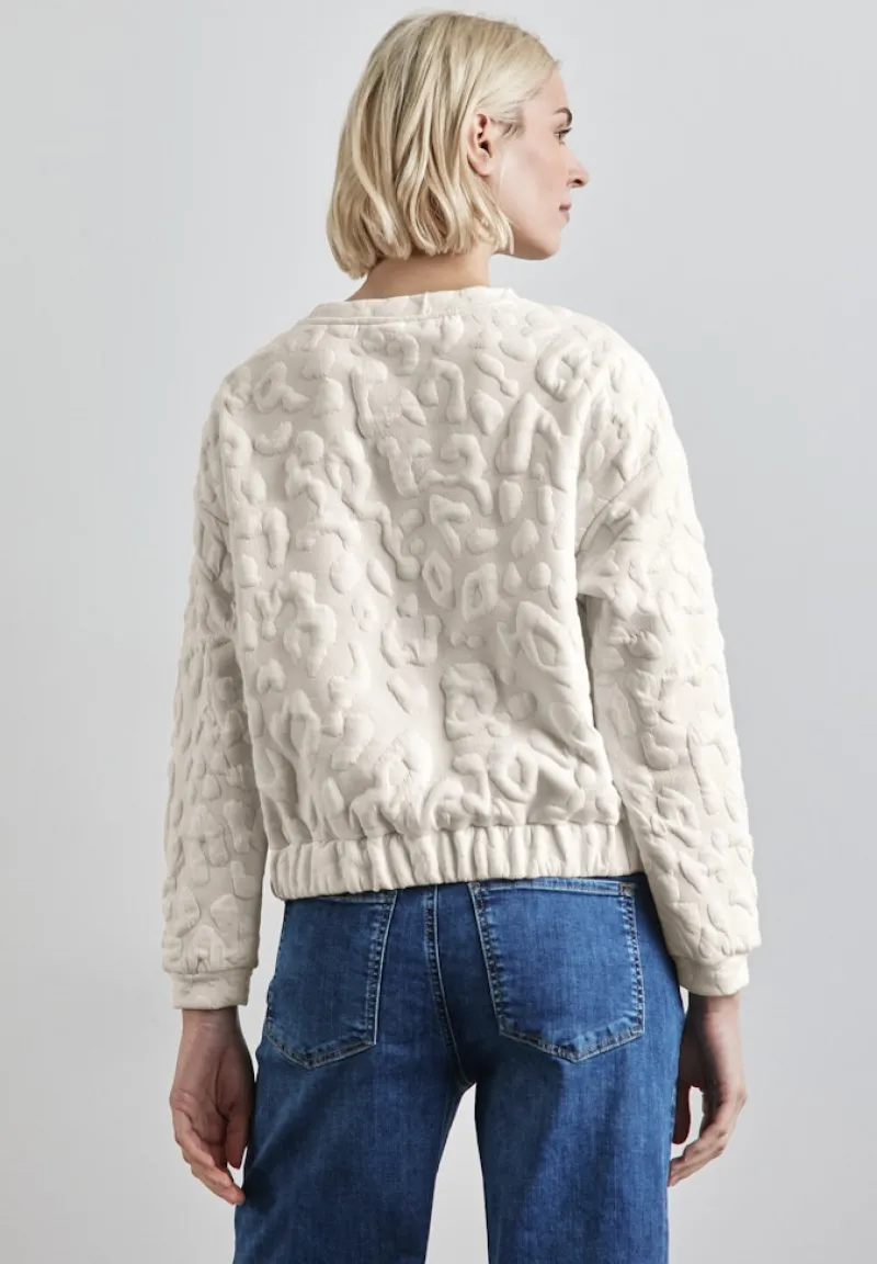 Street One Pullover & Sweatshirts*Oversize Leo-Sweater lucid white