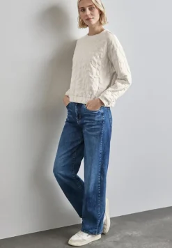 Street One Pullover & Sweatshirts*Oversize Leo-Sweater lucid white