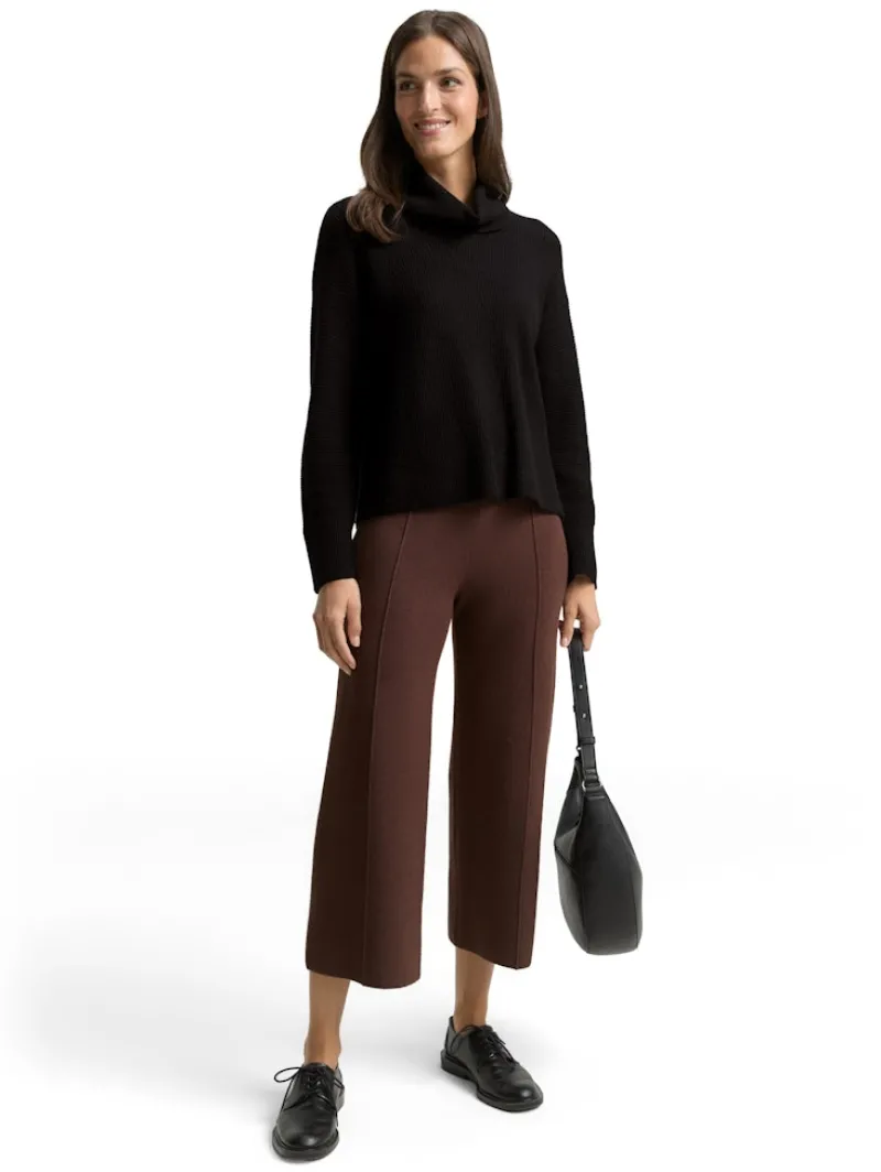 Tom Tailor Pullover & Sweatshirts*Oversize Rollkragenpullover deep black