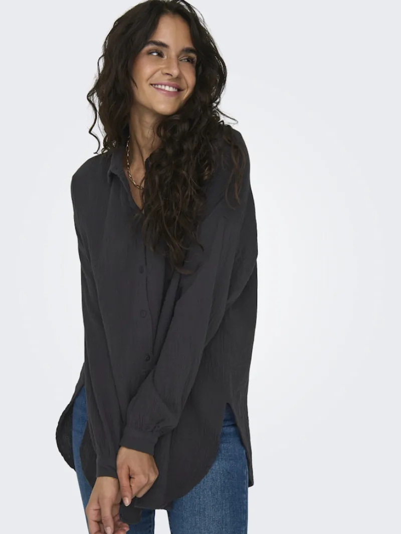 Only Blusen*Oversized Bluse Phantom