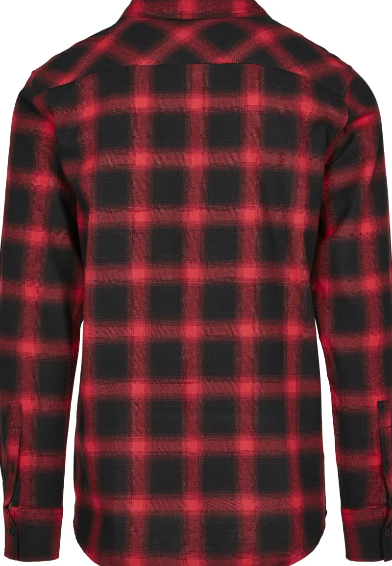 Urban Classics Hemden|Big Boys*Oversized Checked Shirt schwarz-rot