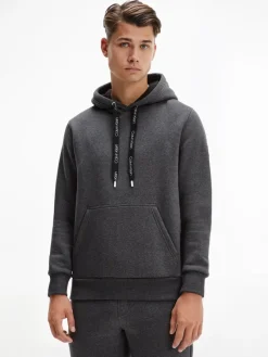Calvin Klein Pullover & Sweatshirts*OVERSIZED DRAWSTRINGS HOODIE dark grey heather