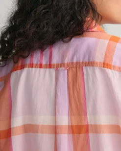 Gant Blusen*Oversized Madras Bluse soothing lilac