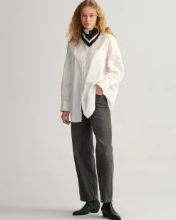 Gant Blusen*Oversized Oxford-Bluse white