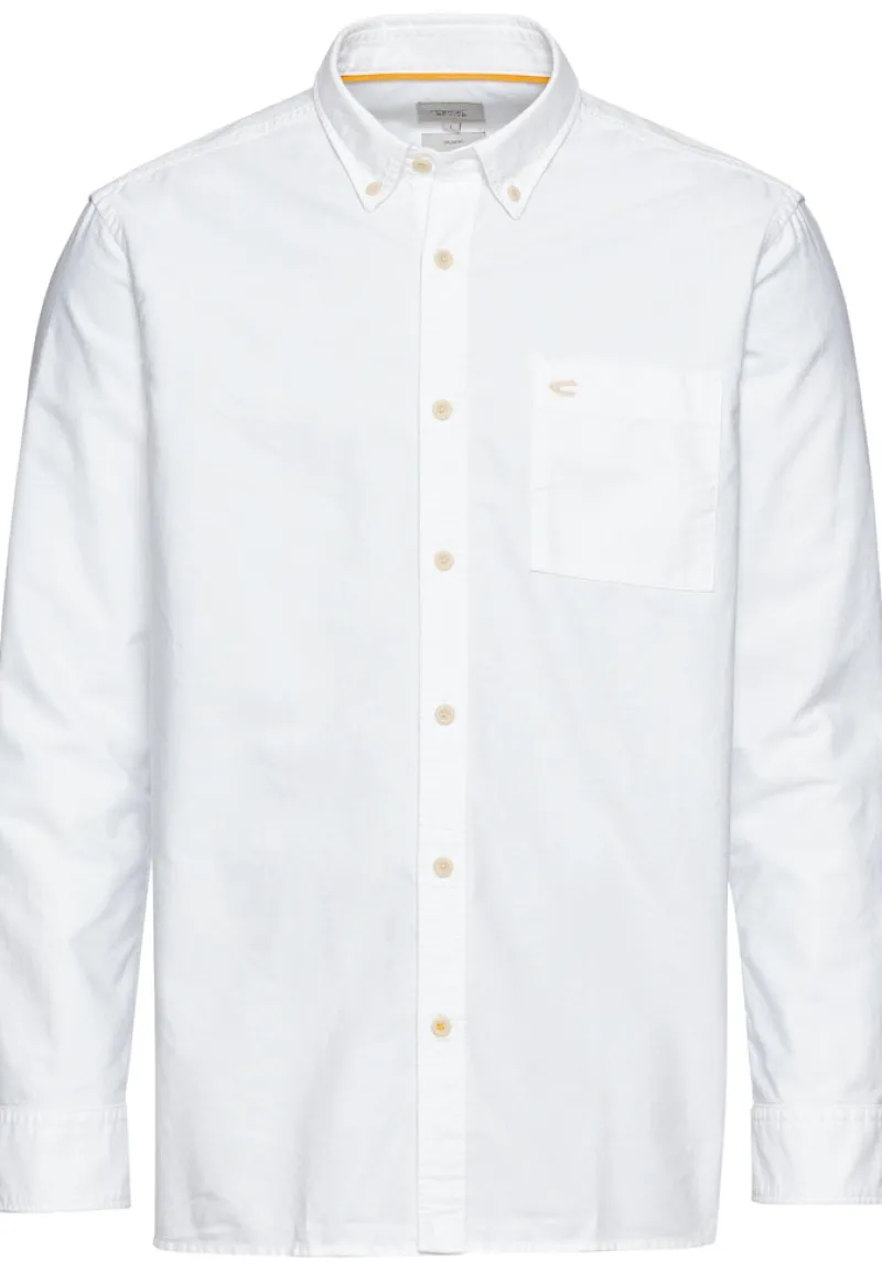 Camel Active Hemden|Big Boys*Oxford Hemd aus zertifiziertem Organic Cotton white