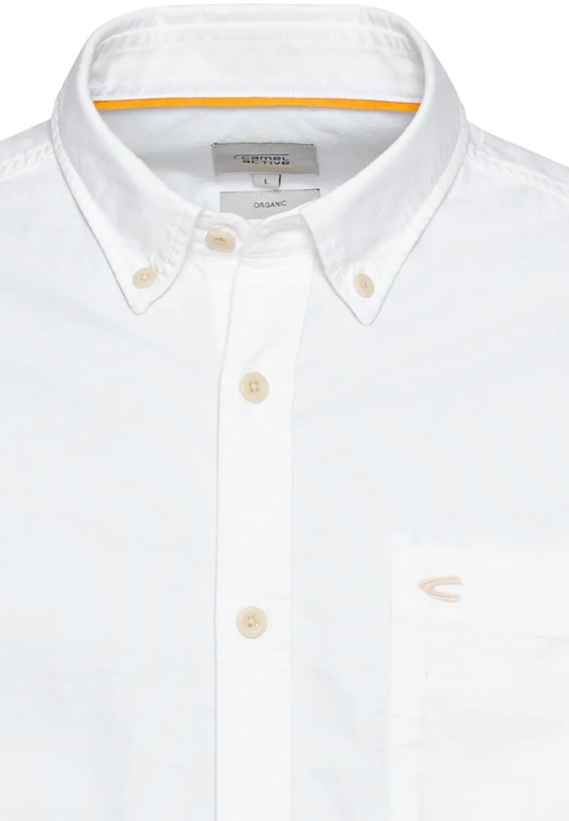 Camel Active Hemden|Big Boys*Oxford Hemd aus zertifiziertem Organic Cotton white
