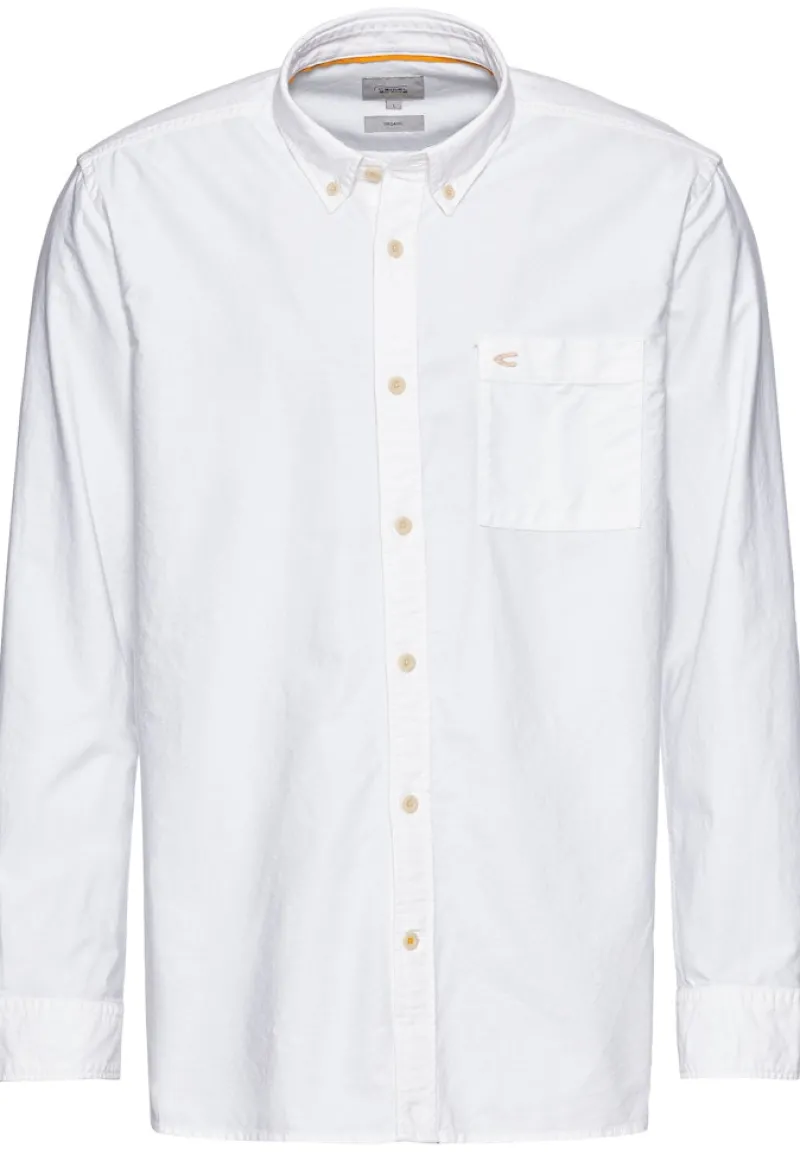 Camel Active Hemden|Big Boys*Oxford Hemd aus zertifiziertem Organic Cotton white