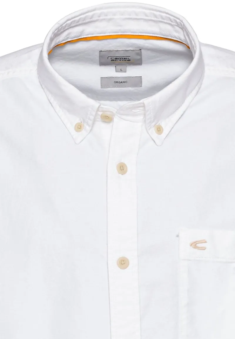 Camel Active Hemden|Big Boys*Oxford Hemd aus zertifiziertem Organic Cotton white