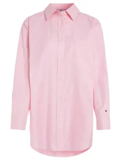 Tommy Hilfiger Blusen*OXFORD OVERSIZED SHIRT LS iconic pink