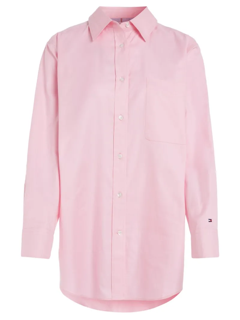 Tommy Hilfiger Blusen*OXFORD OVERSIZED SHIRT LS iconic pink