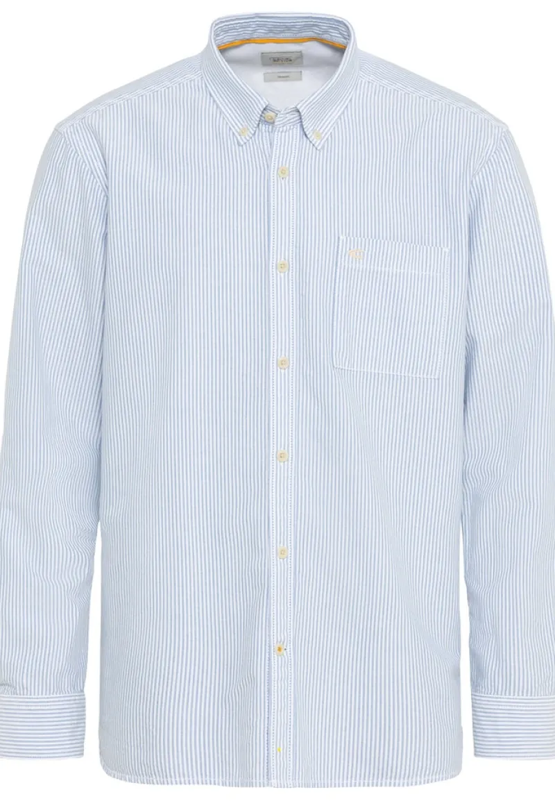Camel Active Hemden|Big Boys*Oxford Streifenhemd aus nachhaltigem Organic Cotton skylight