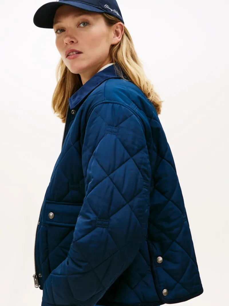 Tommy Hilfiger Jacken*PADDED FLAG QUILTED JACKET dark night navy