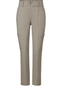 Street One Hosen*Paperbag Hose cool ivory