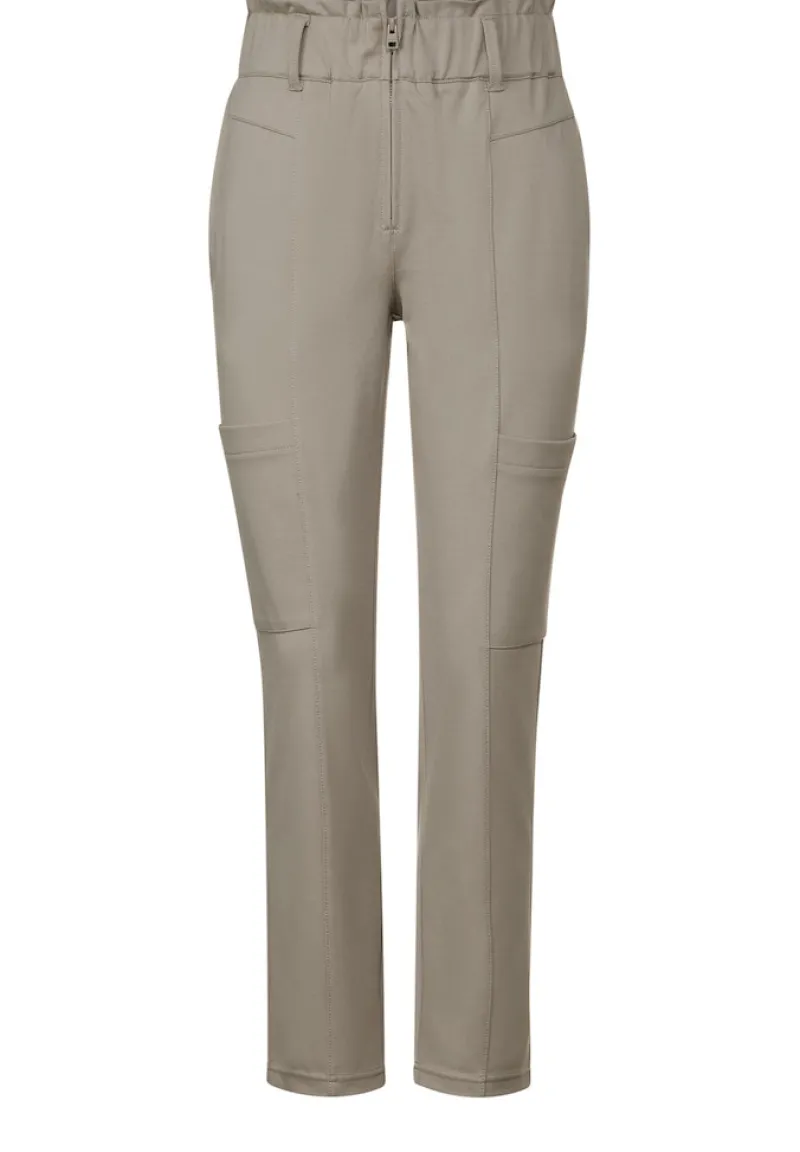 Street One Hosen*Paperbag Hose cool ivory