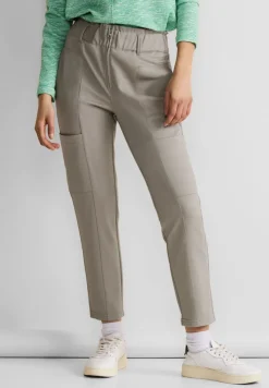 Street One Hosen*Paperbag Hose cool ivory