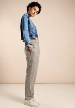 Street One Hosen*Paperbag Hose cool ivory