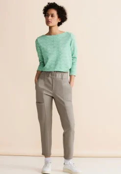 Street One Hosen*Paperbag Hose cool ivory