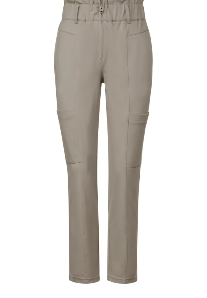 Street One Hosen*Paperbag Hose cool ivory