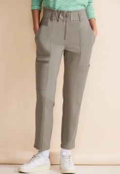 Street One Hosen*Paperbag Hose cool ivory