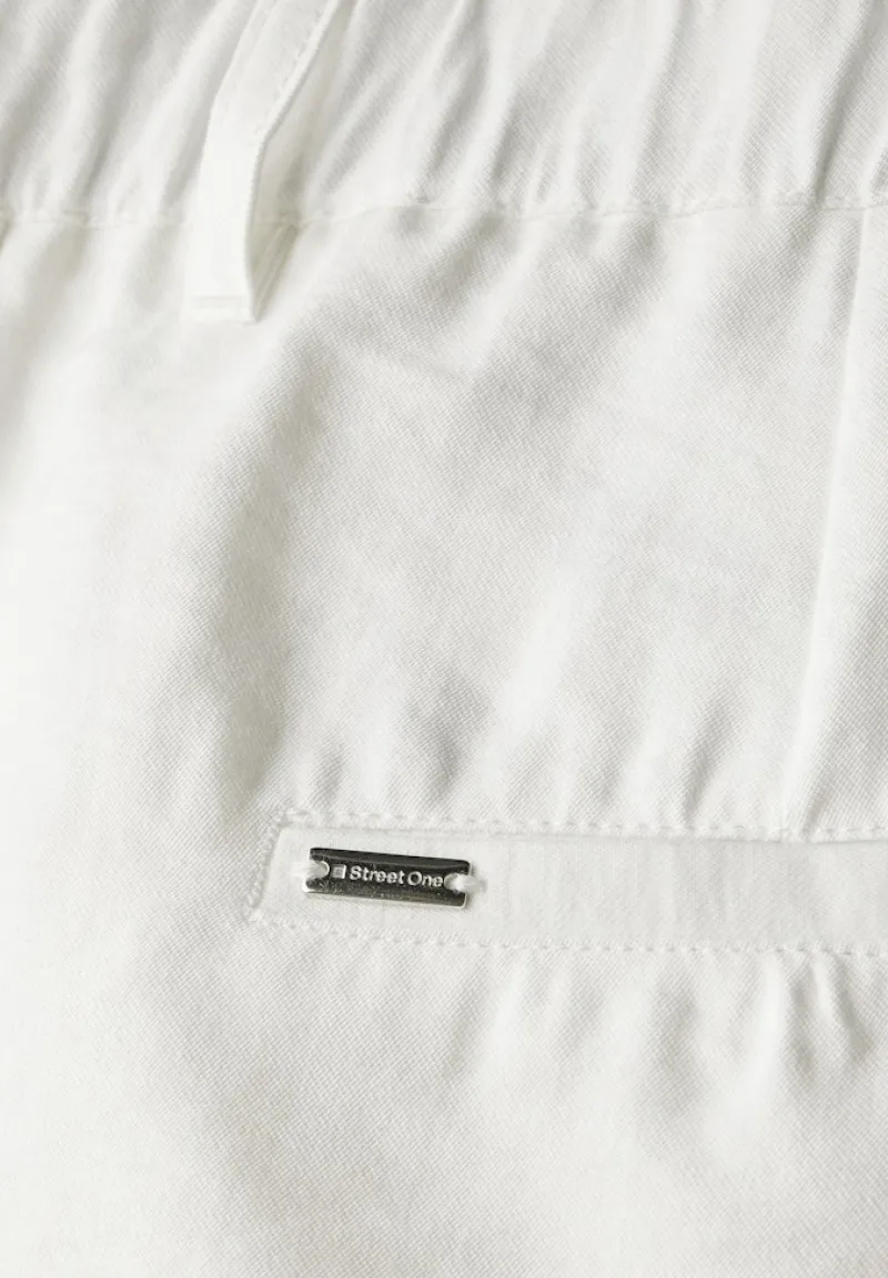 Street One Hosen*Paperbag Hose im Casual Fit off white