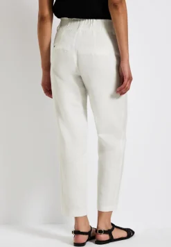 Street One Hosen*Paperbag Hose im Casual Fit off white
