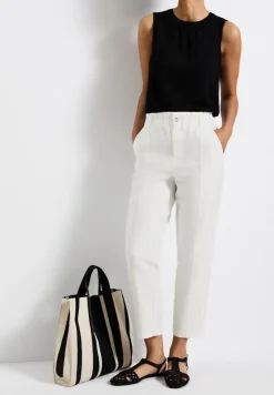 Street One Hosen*Paperbag Hose im Casual Fit off white
