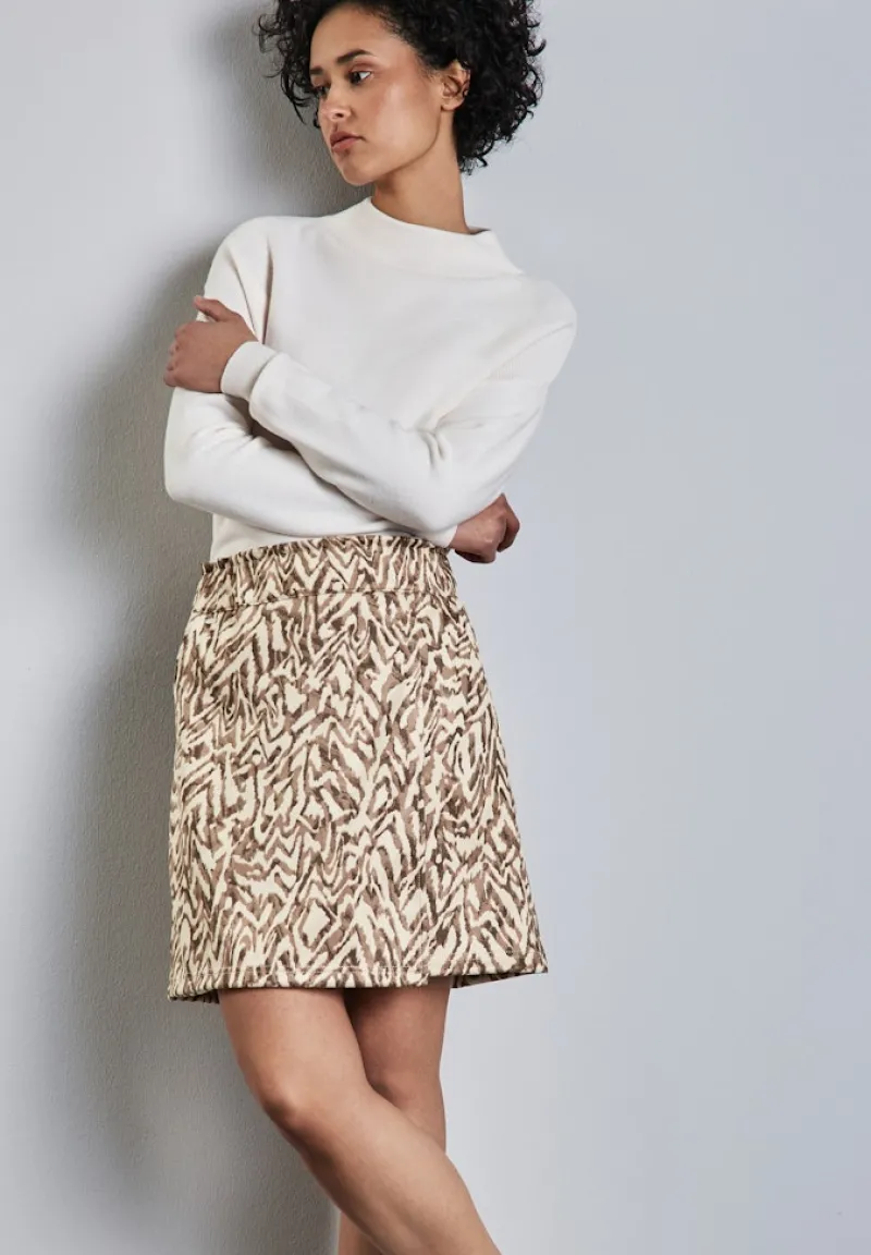 Street One Röcke*Paperbag Velours-Rock honey sand