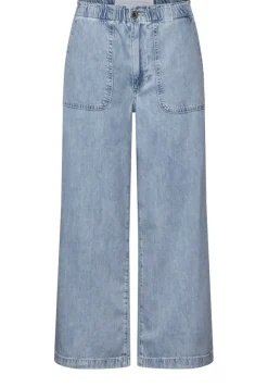STREET ONE STUDIO Shorts*Paperbag Wide Leg Jeans light blue washed