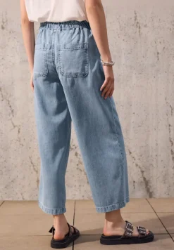 STREET ONE STUDIO Shorts*Paperbag Wide Leg Jeans light blue washed