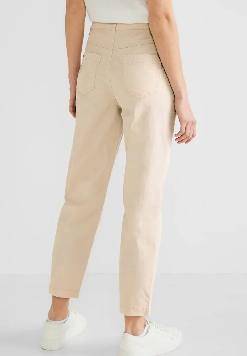 Street One Hosen*Papertouch Casual Fit Hose light smooth sand