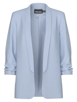 Pieces Jacken*PCBOSELLA 3/4 BLAZER NOOS BC kentucky blue