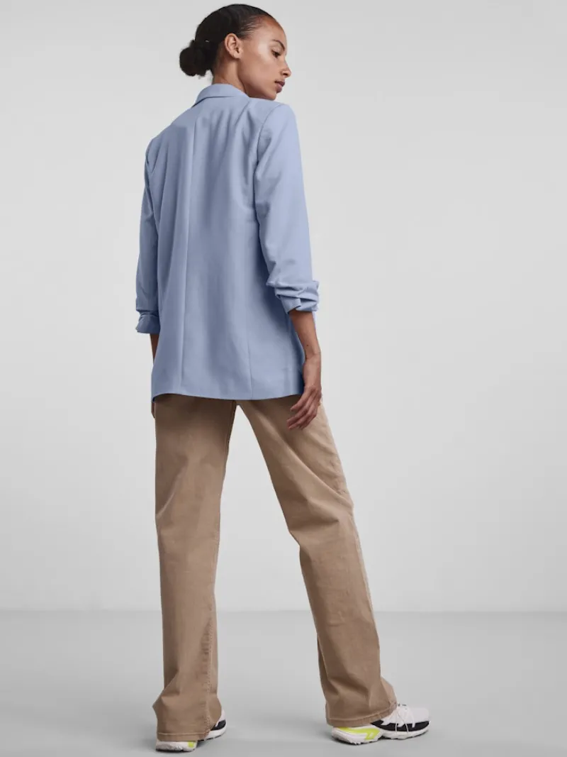 Pieces Jacken*PCBOSELLA 3/4 BLAZER NOOS BC kentucky blue