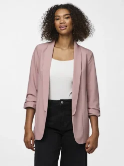 Pieces Jacken*PCBOSELLA 3/4 BLAZER NOOS BC Woodrose