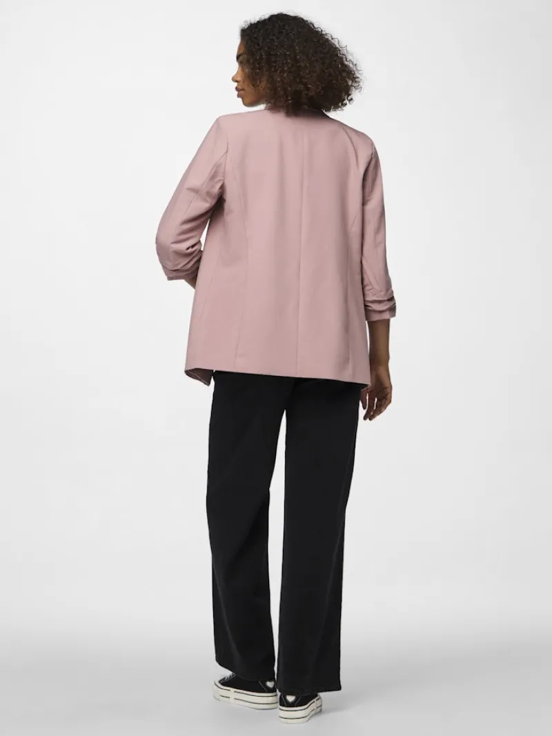 Pieces Jacken*PCBOSELLA 3/4 BLAZER NOOS BC Woodrose