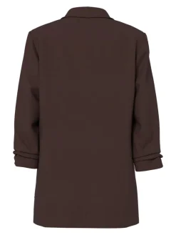 Pieces Jacken*PCBOSELLA 3/4 BLAZER NOOS BC Hot Fudge