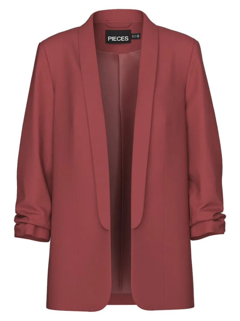 Pieces Jacken*PCBOSELLA 3/4 BLAZER NOOS BC Apple Butter