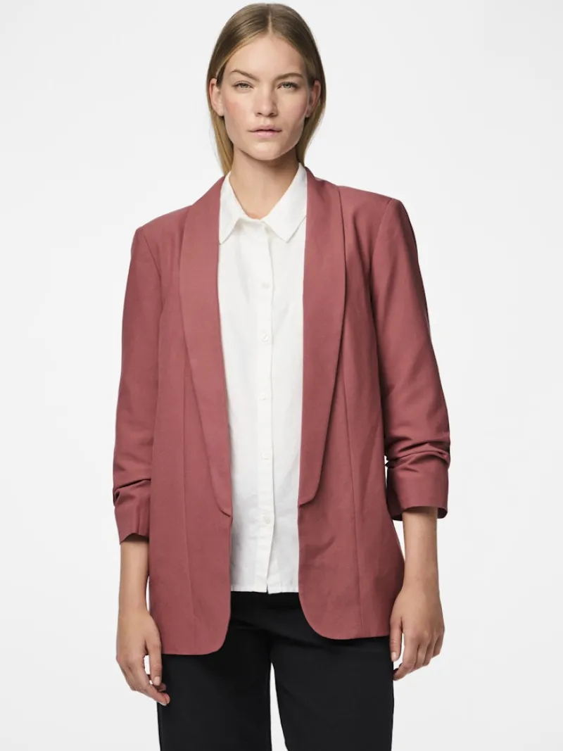 Pieces Jacken*PCBOSELLA 3/4 BLAZER NOOS BC Apple Butter