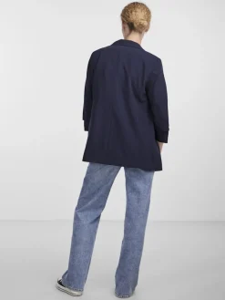Pieces Jacken*PCBOSELLA 3/4 BLAZER NOOS BC Night Sky