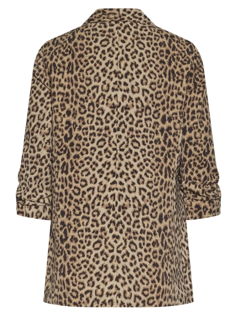 Pieces Jacken*PCBOSELLA 3/4 PRINTED BLAZER NOOS BC Natural