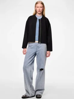Pieces Jacken*PCJOLENE LS BOMBER NOOS Black