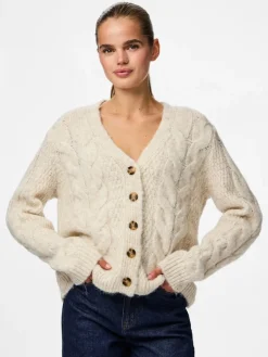 Pieces Pullover & Sweatshirts*PCNINA LS V-NECK KNIT CARDIGAN NOOS BC birch