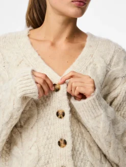 Pieces Pullover & Sweatshirts*PCNINA LS V-NECK KNIT CARDIGAN NOOS BC birch