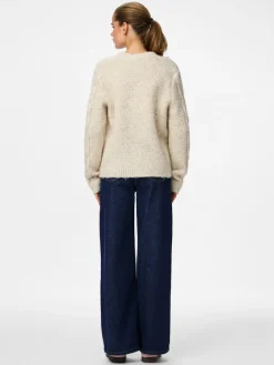 Pieces Pullover & Sweatshirts*PCNINA LS V-NECK KNIT CARDIGAN NOOS BC birch